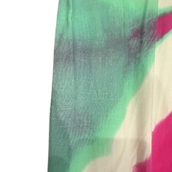 Busayo x RTR Tie Dye Halter Dress in Green/Pink, Size US 8 - Picture 7 of 11